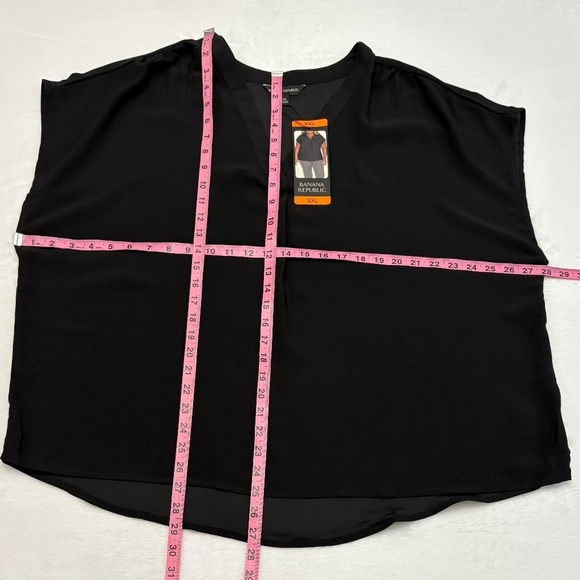 Banana Republic Ladies’ Blouse, V-Neck, Relaxed Fit, Black, XXL NWT - Picture 8 of 12